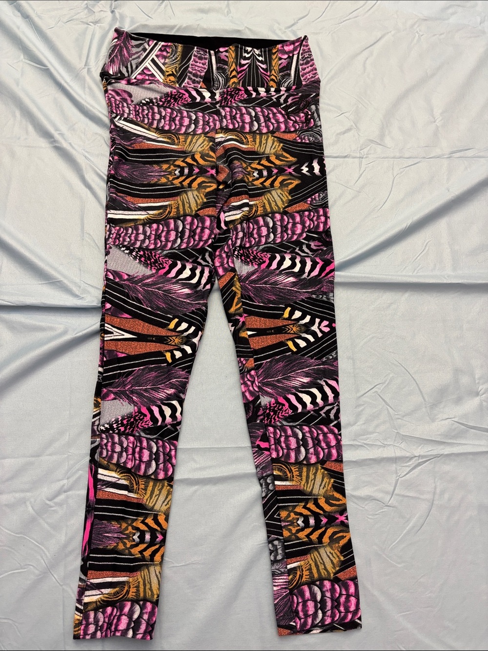 Equilibrium Brazilian, activewear Leggings - Pink & Black Pattern